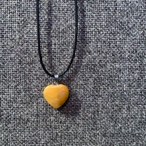 Heart shaped gem necklace